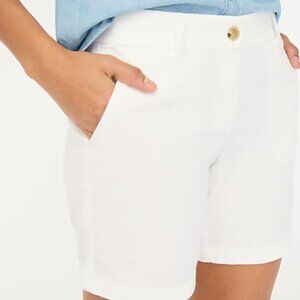 J Crew Factory White Chino 7" shorts Size 12 NWT